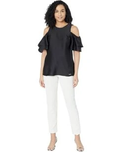 MICHAEL Michael Kors Satin Cold-Shoulder Top | Shirts & Tops -Michael Kors Sales Shop 61AFBhZ46wL. AC SR736920