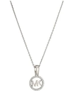 Michael Kors Precious Metal-Plated Sterling Silver Pavé Logo Necklace | Necklaces -Michael Kors Sales Shop 61AhM7FhrYL. AC SR736920