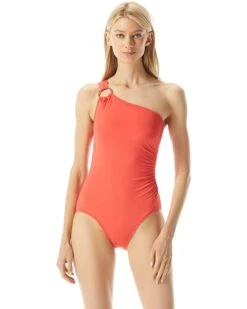 MICHAEL Michael Kors Iconic Solids One Shoulder One-Piece | Swimwear -Michael Kors Sales Shop 61KMwkKEFvL. AC SR736920