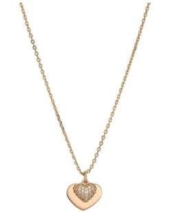 Michael Kors Precious Metal-Plated Sterling Silver Pavé Heart Necklace | Necklaces -Michael Kors Sales Shop 61Ny5koCjcL. AC SR736920