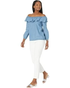 MICHAEL Michael Kors Tencel Ruffle Top | Shirts & Tops -Michael Kors Sales Shop 61Wo4Mg luL. AC SR736920