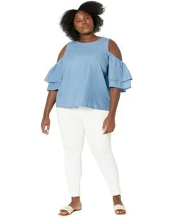 MICHAEL Michael Kors Plus Size Tencel Cold-Shoulder Ruffle Top | Shirts & Tops 3 MICHAEL Michael Kors Plus Size Tencel Cold-Shoulder Ruffle Top | Shirts & Tops -Michael Kors Sales Shop 61YkCz7ZdYL. AC SR736920