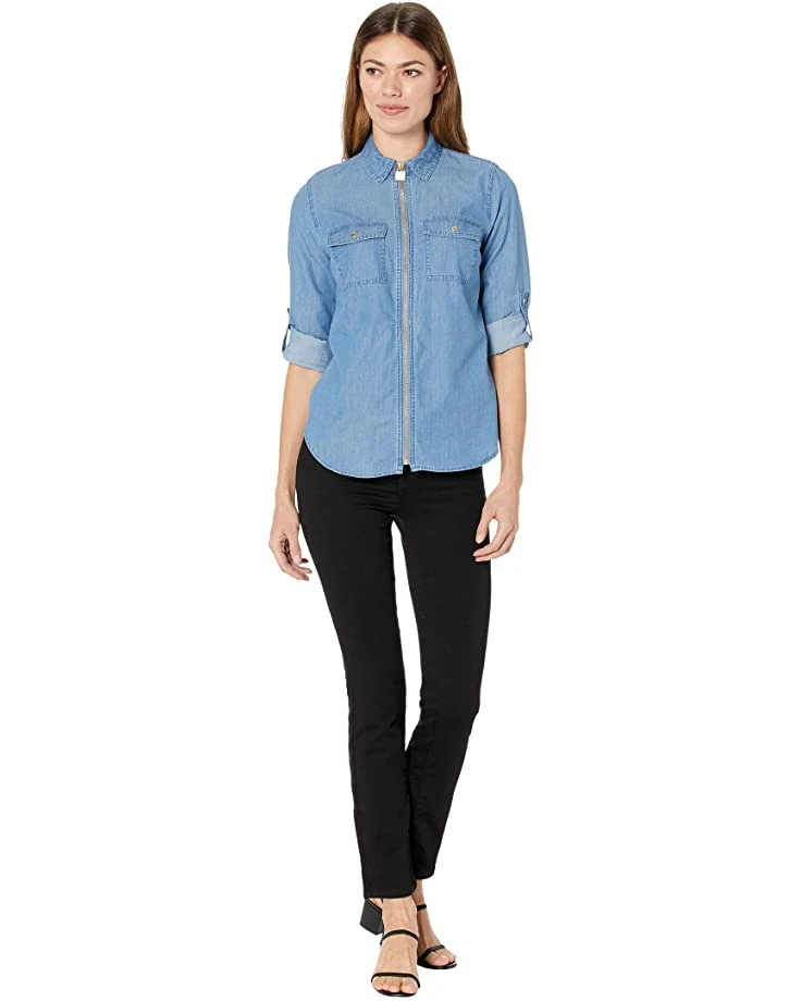 61xOpSYK7LL._AC_SR736920_.jpg MICHAEL Michael Kors Tencel Dog Tag Top | Shirts & Tops -Michael Kors Sales Shop