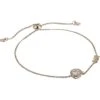 Michael Kors Precious Metal-Plated Sterling Silver CZ Charm Slider Bracelet | Bracelets