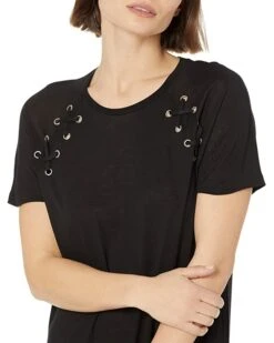 MICHAEL Michael Kors Petite Lace-Up T-Shirt Dress | Dresses -Michael Kors Sales Shop 71E9MOdRmFL. AC SR736920