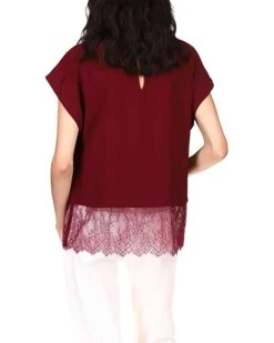 MICHAEL Michael Kors Lace Combo Short Sleeve Top | Shirts & Tops -Michael Kors Sales Shop 71IAPeX2bL. AC SR736920