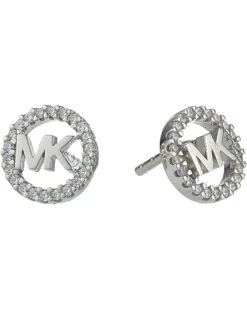Michael Kors Precious Metal-Plated Sterling Silver Pavé Logo Studs Earrings -Michael Kors Sales Shop 71JMbOSca6L. AC SR736920