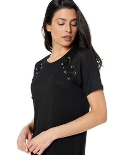 MICHAEL Michael Kors Lace-Up T-Shirt Dress | Dresses -Michael Kors Sales Shop 71MUDxSmq5L. AC SR736920