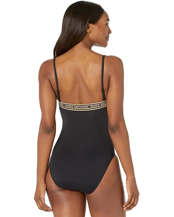 71PeoX2ugKL._AC_SR736920_.jpg MICHAEL Michael Kors Logo Elastic Solids Square Neck One-Piece | Swimwear -Michael Kors Sales Shop 71PeoX2ugKL. AC SR736920