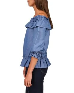 MICHAEL Michael Kors Bar Shoulder Ruffle Top | Shirts & Tops -Michael Kors Sales Shop 71RJIbs3DeL. AC SR736920