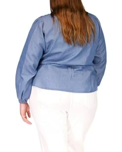 MICHAEL Michael Kors Plus Size Long Sleeve Wrap Top | Shirts & Tops -Michael Kors Sales Shop 71X7zyDfhYL. AC SR736920