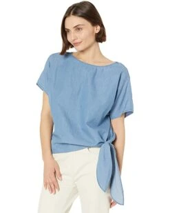 MICHAEL Michael Kors Petite Tencel Side Tie Top | Shirts & Tops
