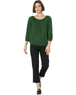 MICHAEL Michael Kors Petite Vine Leaves Peasant Top | Shirts & Tops -Michael Kors Sales Shop 71cXiF0 0dL. AC SR736920