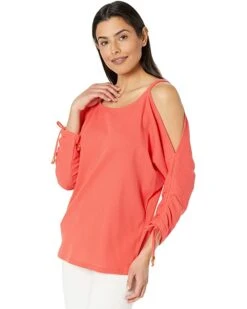 MICHAEL Michael Kors Waffle Ruche Sleeve Top | Shirts & Tops -Michael Kors Sales Shop 71nKHoEm1IL. AC SR736920