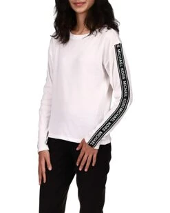 MICHAEL Michael Kors Waffle Logotape Long Sleeve Top | Shirts & Tops -Michael Kors Sales Shop 71reFdeMGfS. AC SR736920