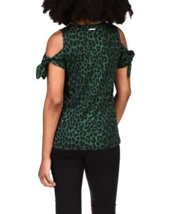 MICHAEL Michael Kors Cheetah Cold-Shoulder T-Shirt | Shirts & Tops -Michael Kors Sales Shop 71tVmfXl8fS. AC SR736920
