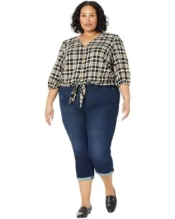 MICHAEL Michael Kors Plus Size Yarn-Dye Flannel Tie Front Top | Shirts & Tops -Michael Kors Sales Shop 71vcETtkkzL. AC SR736920