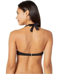 MICHAEL Michael Kors Iconic Solids Logo Ring Halter Bikini Top | Swimwear -Michael Kors Sales Shop 813nu79tj0L. AC SR736920