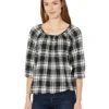 MICHAEL Michael Kors Buffalo Check Peasant Top | Shirts & Tops