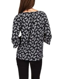 MICHAEL Michael Kors Paisley Flare Sleeve Top | Shirts & Tops -Michael Kors Sales Shop 81AEUgXtUuL. AC SR736920