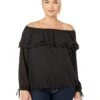 MICHAEL Michael Kors Plus Size Ruffle Peasant Top | Shirts & Tops