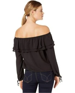 MICHAEL Michael Kors Ruffle Peasant Top | Shirts & Tops -Michael Kors Sales Shop 81IGhlfoOXL. AC SR736920