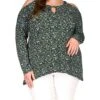 MICHAEL Michael Kors Plus Size Floral Cold-Shoulder Top | Shirts & Tops