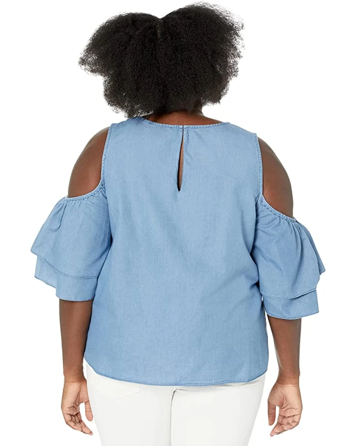 81RceMe7YRL._AC_SR736920_.jpg MICHAEL Michael Kors Plus Size Tencel Cold-Shoulder Ruffle Top | Shirts & Tops -Michael Kors Sales Shop 81RceMe7YRL. AC SR736920