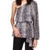 MICHAEL Michael Kors Snake One Shoulder Tunic | Shirts & Tops