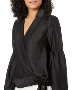 MICHAEL Michael Kors Hammered Stain Wrap Top | Shirts & Tops -Michael Kors Sales Shop 81UUA2V0 RL. AC SR736920