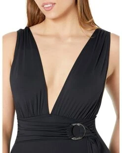 MICHAEL Michael Kors Essentials Surplice Plunge One-Piece | Swimwear -Michael Kors Sales Shop 81hbYmRKkcL. AC SR736920