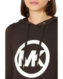 MICHAEL Michael Kors Petite Long Sleeve Circle MK Logo Hoodie Dress | Dresses 2 MICHAEL Michael Kors Petite Long Sleeve Circle MK Logo Hoodie Dress | Dresses -Michael Kors Sales Shop 81inR61whL. AC SR736920