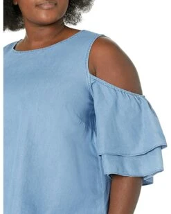 MICHAEL Michael Kors Plus Size Tencel Cold-Shoulder Ruffle Top | Shirts & Tops 2 MICHAEL Michael Kors Plus Size Tencel Cold-Shoulder Ruffle Top | Shirts & Tops -Michael Kors Sales Shop 81kWykxK1eL. AC SR736920
