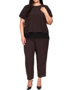 MICHAEL Michael Kors Plus Size Foulard Cutout Short Sleeve Top | Shirts & Tops