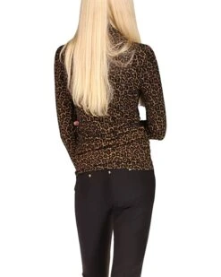 MICHAEL Michael Kors Cheetah Long Sleeve Turtleneck Top | Shirts & Tops -Michael Kors Sales Shop 81r96LrOOqL. AC SR736920