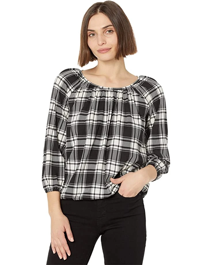 81yxU-IpVSL._AC_SR736920_.jpg MICHAEL Michael Kors Petite Buffalo Check Peasant Top | Shirts & Tops -Michael Kors Sales Shop 81yxU IpVSL. AC SR736920