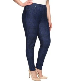 MICHAEL Michael Kors Plus Size Denim Pull-On Leggings in Blue Indigo | Jeans -Michael Kors Sales Shop 91 lKayVsxL. AC SR736920