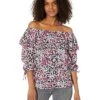 MICHAEL Michael Kors Floral Ruffle Peasant Top | Shirts & Tops