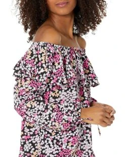 MICHAEL Michael Kors Floral Ruffle Peasant Top | Shirts & Tops -Michael Kors Sales Shop 91E2kUowkPL. AC SR736920