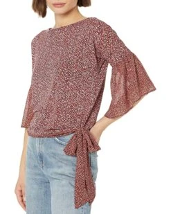 MICHAEL Michael Kors Petite Spring Bud Combo Sleeve Top | Shirts & Tops -Michael Kors Sales Shop 91H9rKK0eRL. AC SR736920