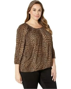 MICHAEL Michael Kors Plus Size Leopard Peasant Top | Shirts & Tops -Michael Kors Sales Shop 91ILqZVmIwL. AC SR736920