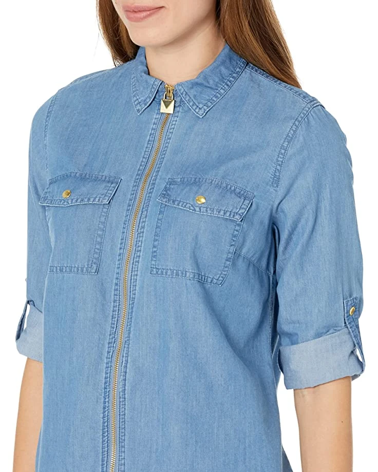 91K1XQXSQL._AC_SR736920_.jpg MICHAEL Michael Kors Tencel Dog Tag Top | Shirts & Tops -Michael Kors Sales Shop 91K1XQXSQL. AC SR736920