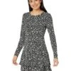 MICHAEL Michael Kors Stencil 60s Matte Jersey Flounce Dress | Dresses