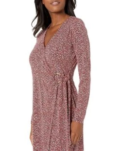 MICHAEL Michael Kors Bud Ring Wrap Long Sleeve Dress | Dresses -Michael Kors Sales Shop 91RWy43eVwL. AC SR736920