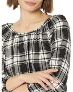 MICHAEL Michael Kors Petite Buffalo Check Peasant Top | Shirts & Tops 2 MICHAEL Michael Kors Petite Buffalo Check Peasant Top | Shirts & Tops -Michael Kors Sales Shop 91YQf neY9L. AC SR736920