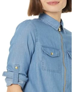 MICHAEL Michael Kors Petite Tencel Dog Tag Top | Shirts & Tops -Michael Kors Sales Shop 91df4A1 3UL. AC SR736920