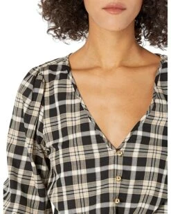 MICHAEL Michael Kors Yarn-Dye Flannel Tie Front Top | Shirts & Tops -Michael Kors Sales Shop 91fJEqjMZkL. AC SR736920