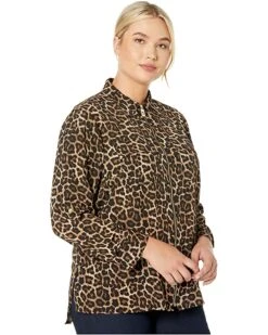 MICHAEL Michael Kors Plus Size Leopard Dog Tag | Shirts & Tops -Michael Kors Sales Shop 91jJFSlz tL. AC SR736920