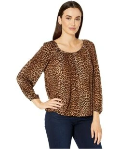 MICHAEL Michael Kors Core Per Leopard Peasant Top | Shirts & Tops 3 MICHAEL Michael Kors Core Per Leopard Peasant Top | Shirts & Tops -Michael Kors Sales Shop 91tKfc4k9LL. AC SR736920