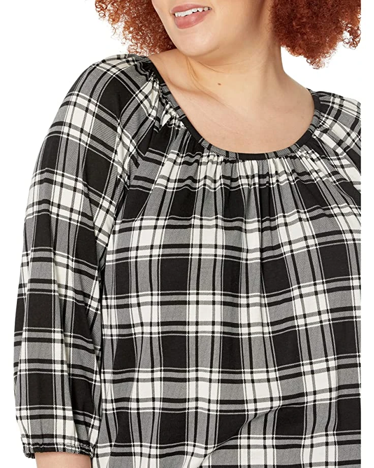 91ye1lVHzvL._AC_SR736920_.jpg MICHAEL Michael Kors Plus Size Buffalo Check Peasant Top | Shirts & Tops -Michael Kors Sales Shop 91ye1lVHzvL. AC SR736920